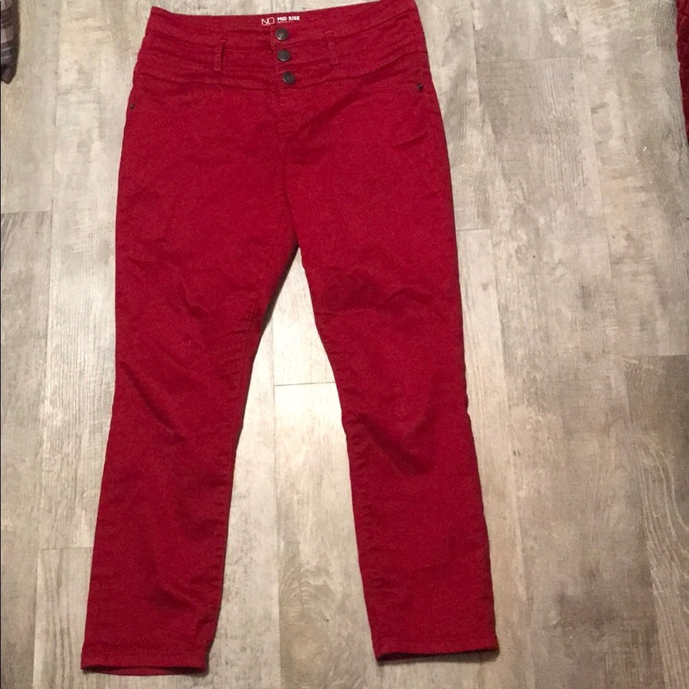 Red Capri Pants